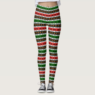 Leggings Navidades de Greyhound Silhouettes 