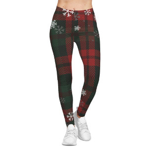 Leggings Navidades de invierno ruidosos con copas de nieve