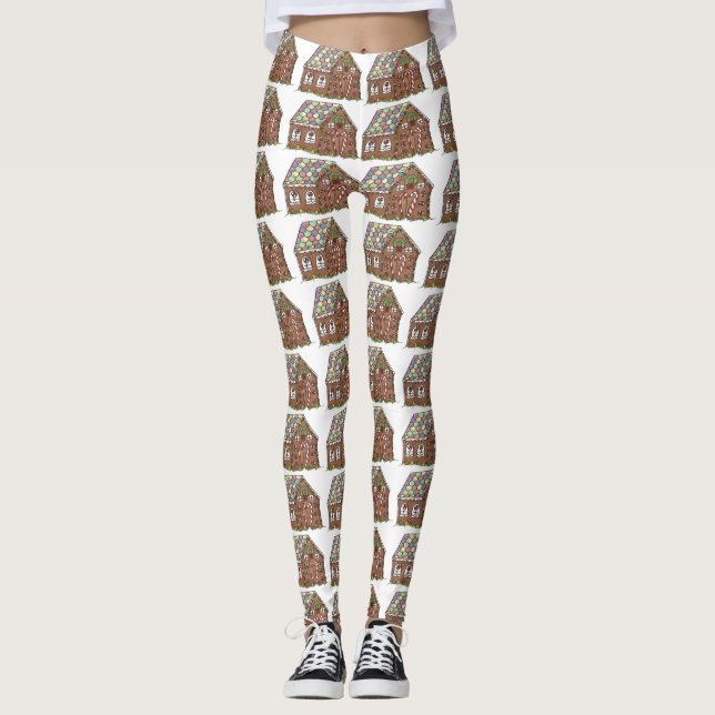 Leggings Navidades de la casa Gingerbread (Anverso)