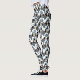Leggings Navidades de Labradoodle Trio