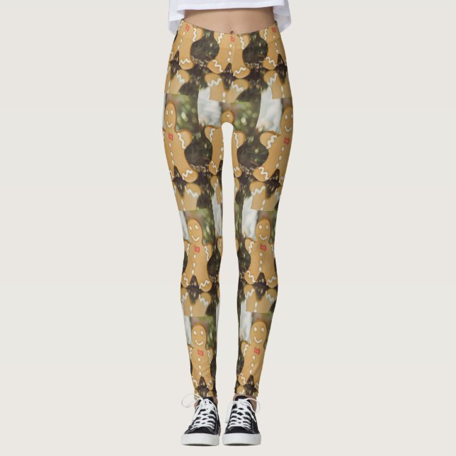 Leggings Navidades de pan de jengibre (Anverso)