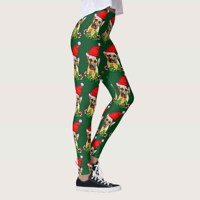 Leggings Navidades de perros de bullmastiff (Derecha)