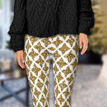 Leggings Navidades de Razzle Dazzle Estrellas de Oro Purpur<br><div class="desc">¡Este Navidad Purpurina Faux Gold Stars Leggings se ve tan genial,  de moda y bonito! Ideal para llevar un Top festivo y listo para el fiesta! También se puede gastar fuera de temporada.</div>
