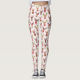 Leggings Navidades de Reindeer Glam