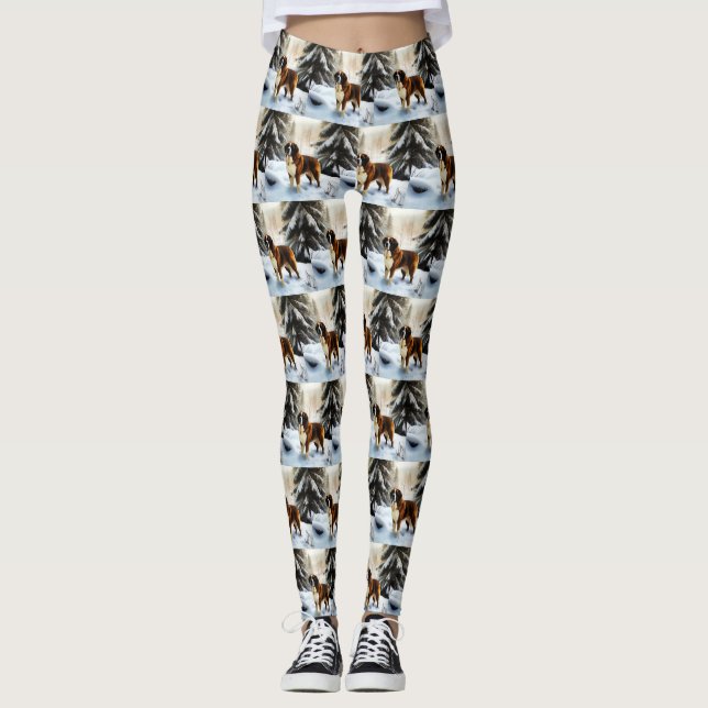 Leggings Navidades de Saint Bernard Let It Snow (Anverso)