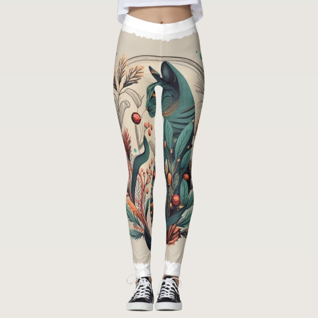 Leggings Navidades de Santa Cat Gamer T-Shirt: Consigue tu  (Anverso)