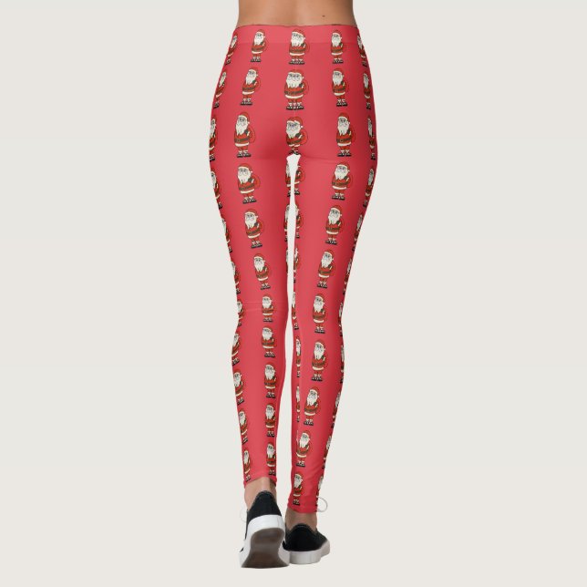 Leggings Navidades de Santa Claus Flip Flops (Reverso)