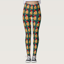 Leggings Navidades de Santa Pomerania