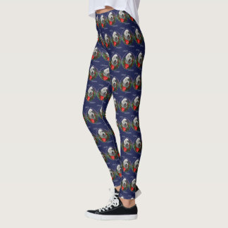 Leggings Navidades de Sheepdog ingleses viejos