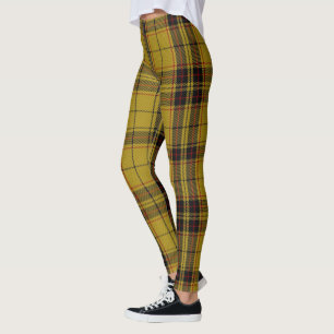 Leggings Navidades de Tartán Amarillo