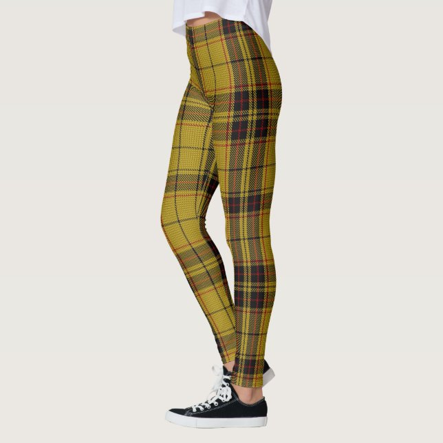 Leggings Navidades de Tartán Amarillo (Izquierda)