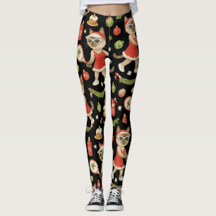 Leggings Navidades de tenis temáticos para amantes del gato