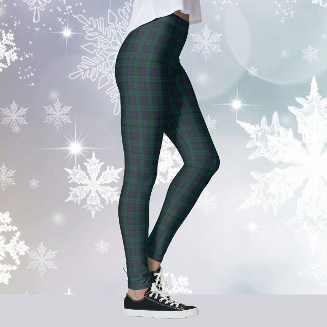 Leggings Navidades de yoga de Tartán verde en campaña (Subido por el creador)