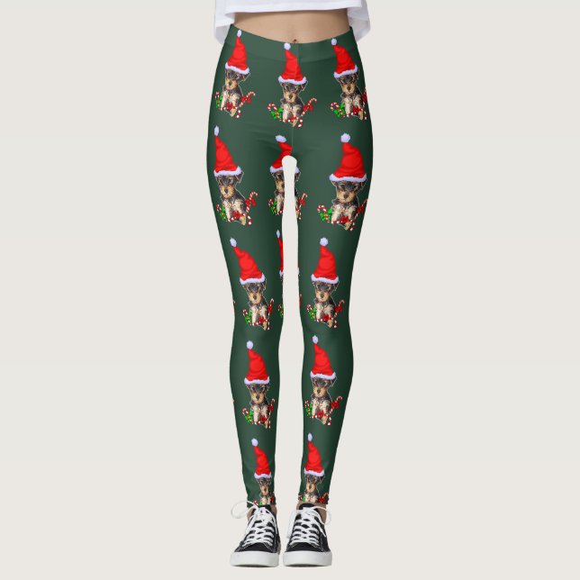 Leggings Navidades de Yorkshire Terrier (Anverso)