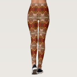 Leggings Navidades del amanecer iluminan el patrón vibrante