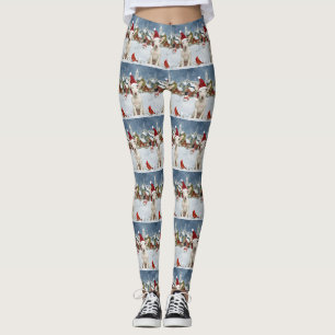Leggings Navidades del Bull Terrier Dog Winter Wonderland