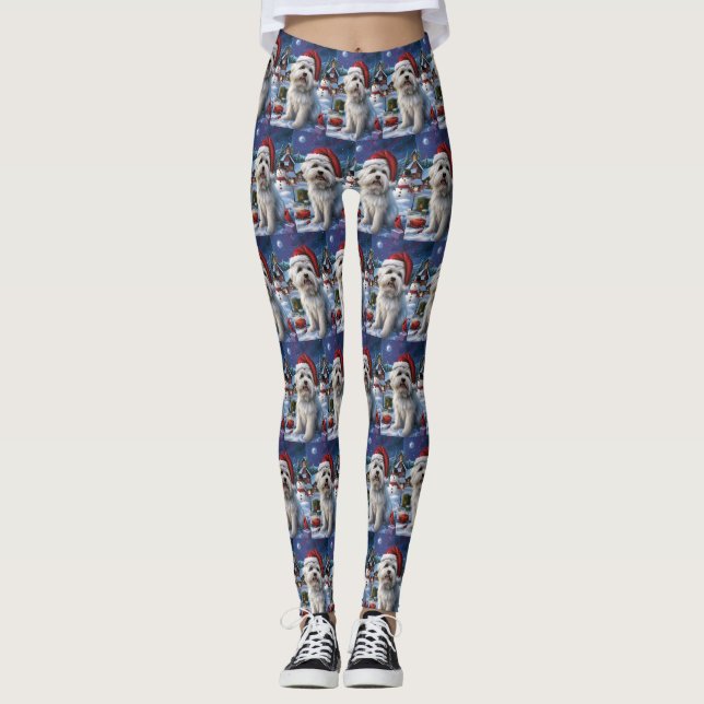 Leggings Navidades del Coton De Tulear Winter Wonderland (Anverso)