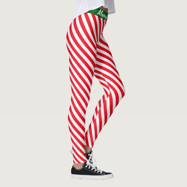 Leggings Navidades del equipo elfo de Santa Candy despojaro (Derecha)