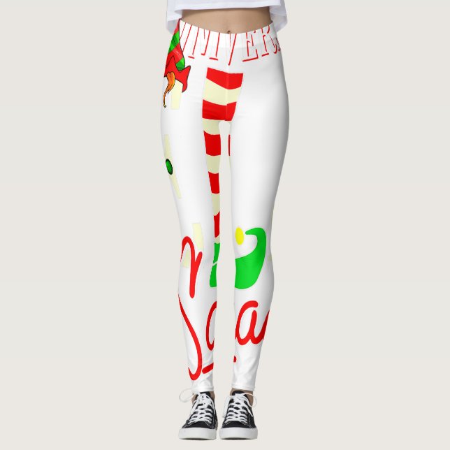 Leggings Navidades del Escuadrón Elf Universitario de la Un (Anverso)