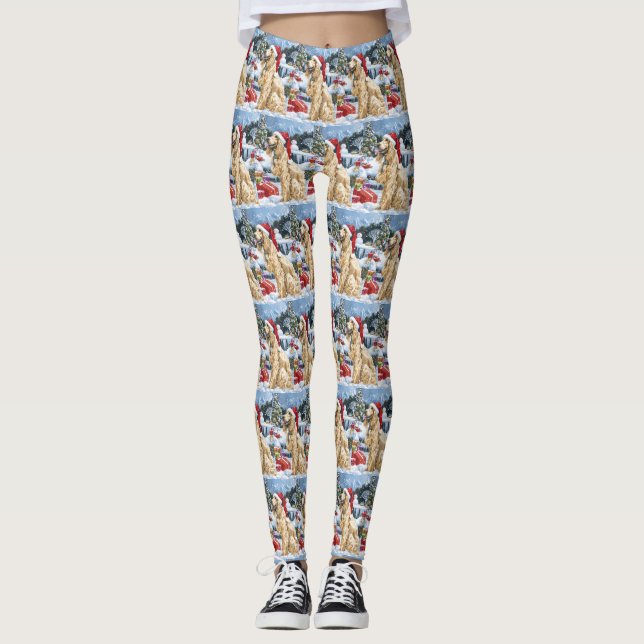 Leggings Navidades del Hound Dog Winter Afganos Wonderland  (Anverso)