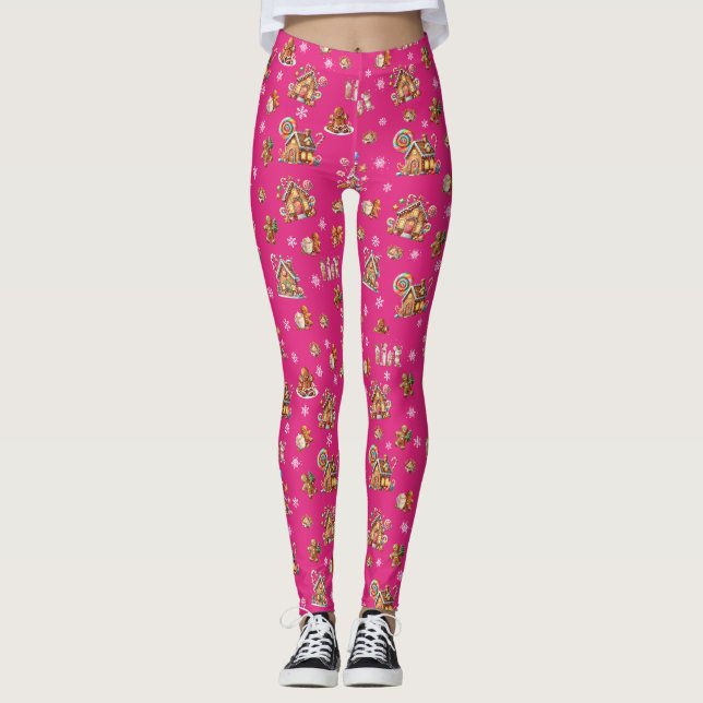 Leggings Navidades del Pastel caprichoso Ginger Bread estam (Anverso)