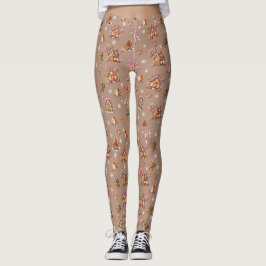 Leggings Navidades del Pastel caprichoso Ginger Bread estam