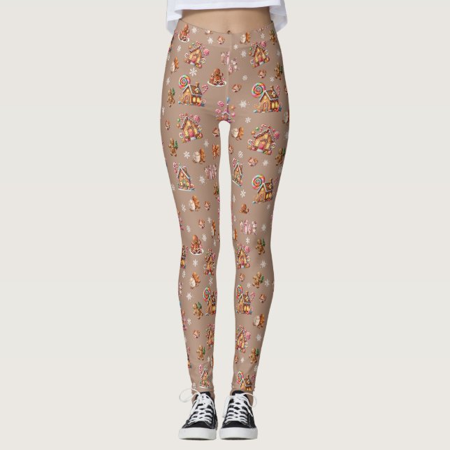 Leggings Navidades del Pastel caprichoso Ginger Bread estam (Anverso)