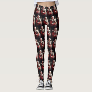 Leggings Navidades del West Highland White Terrier Santa Cl