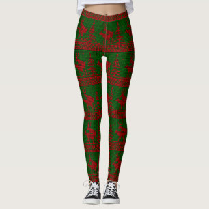 Leggings navidades desagradables de renos