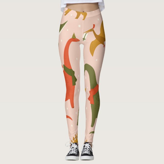 Leggings Navidades Dino Fiesta: Tree Rex (Anverso)