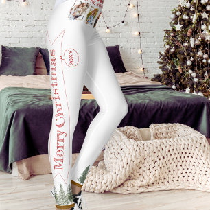Leggings Navidades divertidos del árbol de invierno de foto