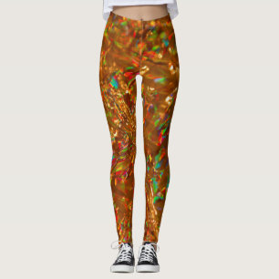 Leggings Navidades divertidos multicolores Tinsel
