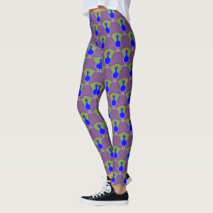 Leggings Navidades divertidos Peacock