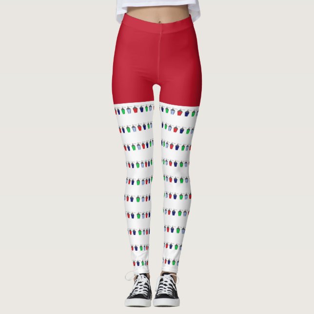 Leggings Navidades divertidos Tiny Bryn Mawr Lanterns Leggi (Anverso)