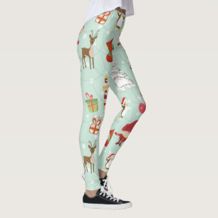 Leggings Navidades Elementos Elves de renos