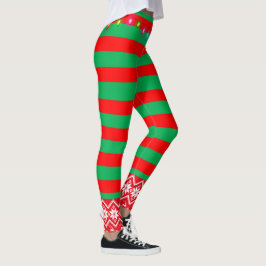 Leggings Navidades Elf Rojo Y Verde
