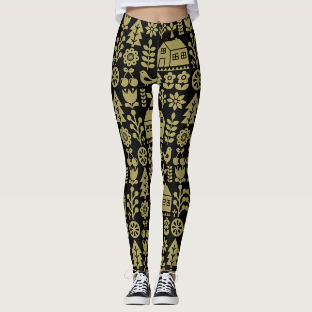 Leggings Navidades escandinavos nórdicos (Anverso)