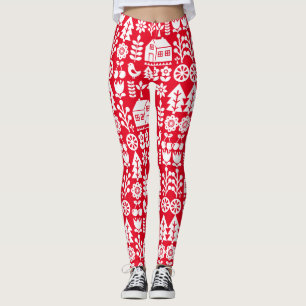Leggings Navidades escandinavos nórdicos