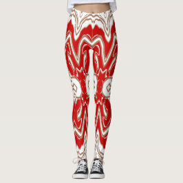 Leggings Navidades Especial blanco rojo "Ratti_Creative_Art