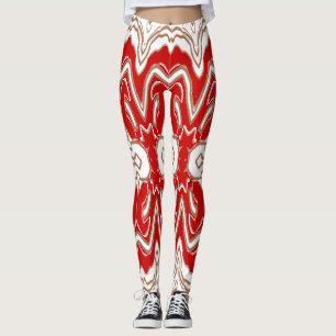 Leggings Navidades Especial blanco rojo "Ratti_Creative_Art