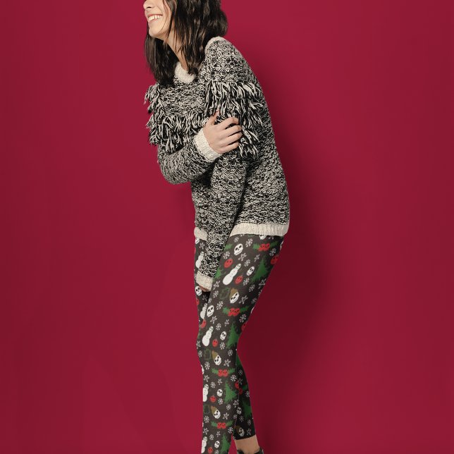 Leggings Navidades espeluznantes Gótico temerario feriado (Subido por el creador)