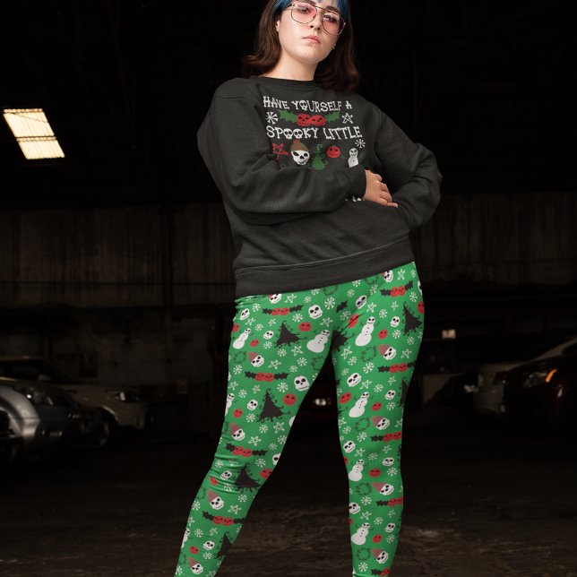 Leggings Navidades espeluznantes Gótico temerario feriado (Subido por el creador)