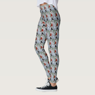 Leggings Navidades esquimales de perro de Estados Unidos