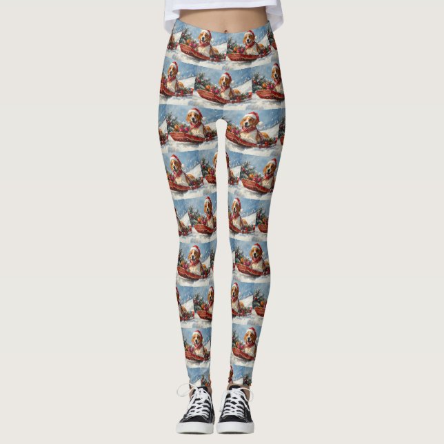 Leggings Navidades estadounidenses de Foxhound en inglés (Anverso)