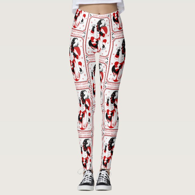 Leggings navidades felices krampus (Anverso)