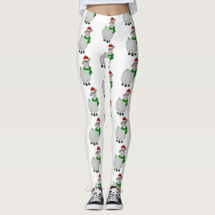 Leggings navidades feos llama santa claus