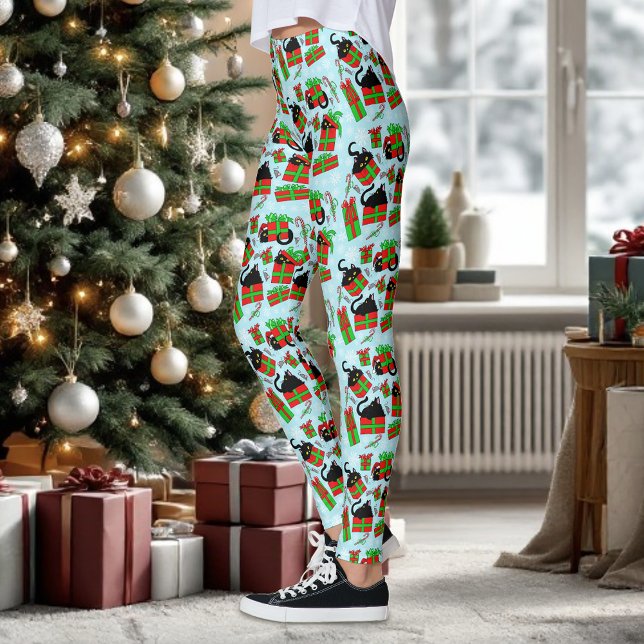 Leggings Navidades Gatos Negros (Subido por el creador)