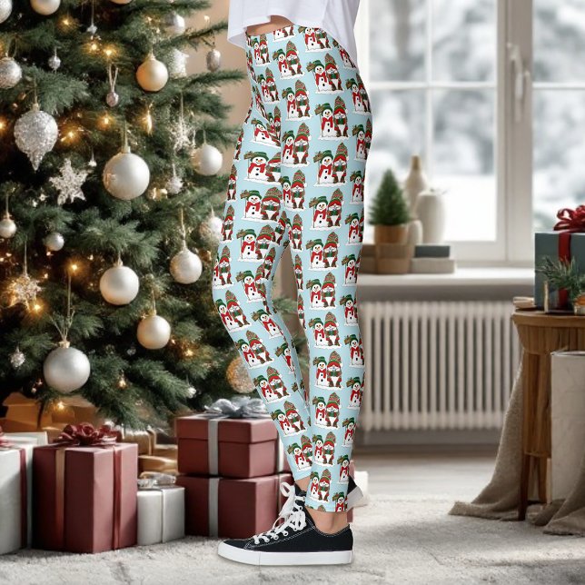 Leggings Navidades Gnome Snowman Cute (Subido por el creador)