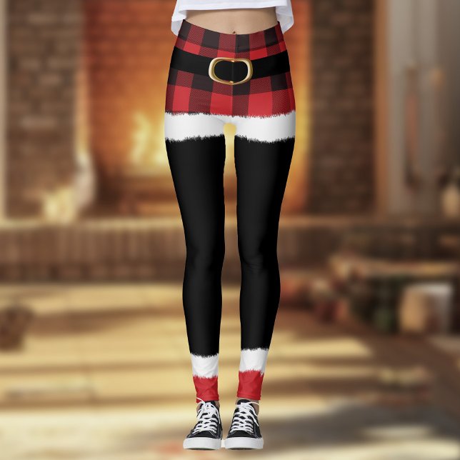 Leggings Navidades graciosos y modernos de chivos Santa Cos (Subido por el creador)