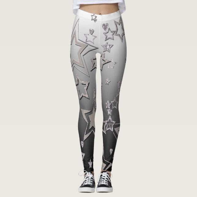 Leggings Navidades gradiente purpurina brillo confetti estr (Anverso)